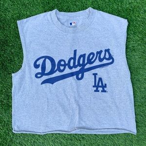 Dodgers MLB Cropped Tee Medium